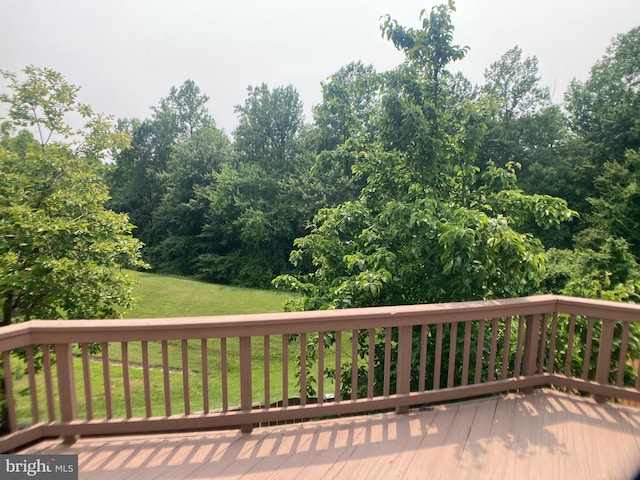 8726 Wadebrook Ter, Springfield, VA 22153 - wooden deck featuring a yard