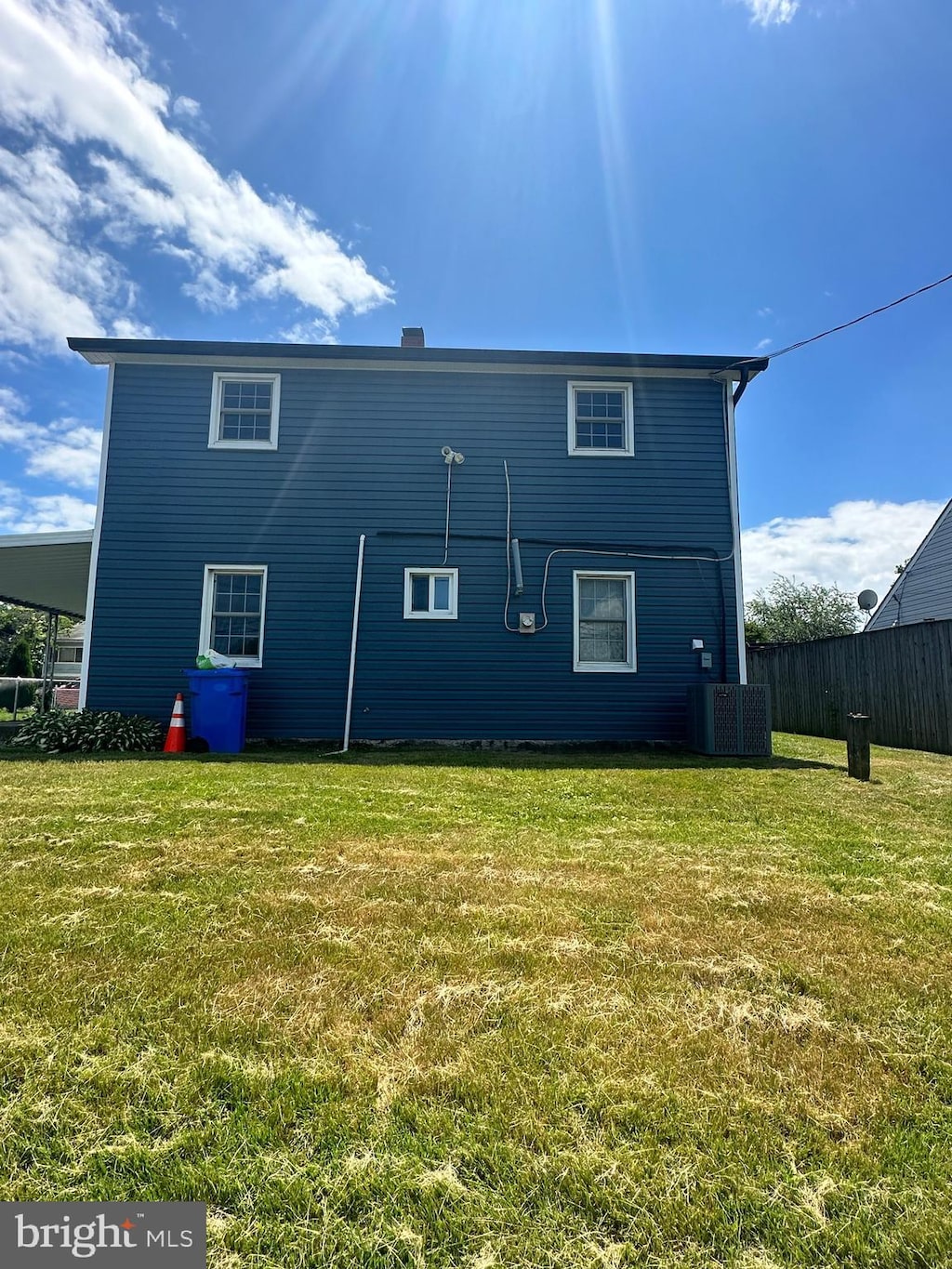 7717 Fairgreen Rd, Dundalk, MD 21222 - rear view of house featuring central AC unit