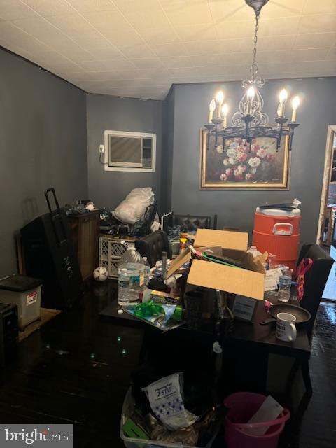 4146 Robbins Ave, Philadelphia, PA 19135 - dining room featuring a chandelier