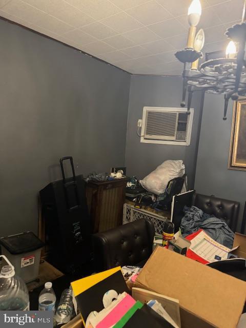 4146 Robbins Ave, Philadelphia, PA 19135 - interior space featuring an AC wall unit