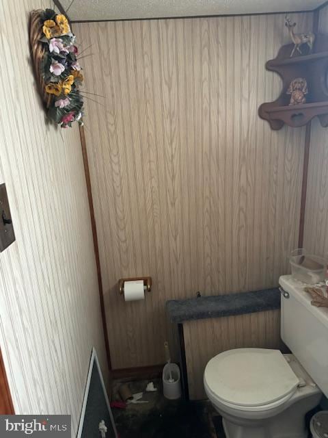 4146 Robbins Ave, Philadelphia, PA 19135 - half bath with toilet and wooden walls