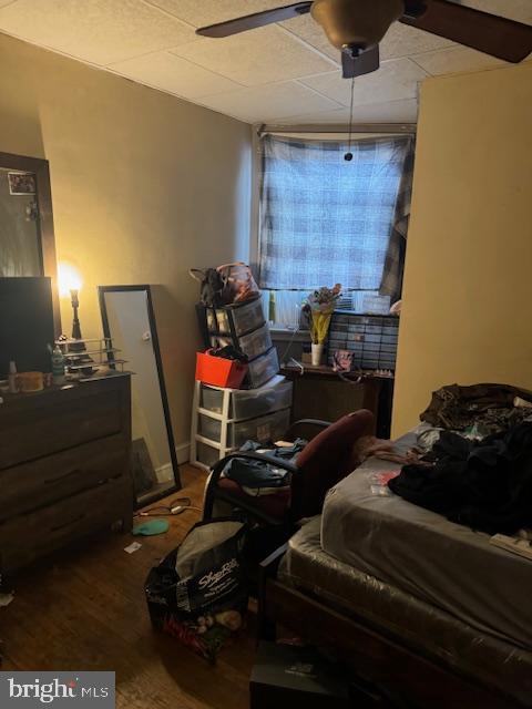 4146 Robbins Ave, Philadelphia, PA 19135 - bedroom featuring wood finished floors and a ceiling fan