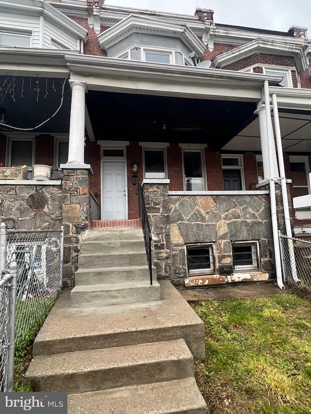 2732 Riggs Ave, Baltimore, MD 21216 - property entrance featuring brick siding and stone siding