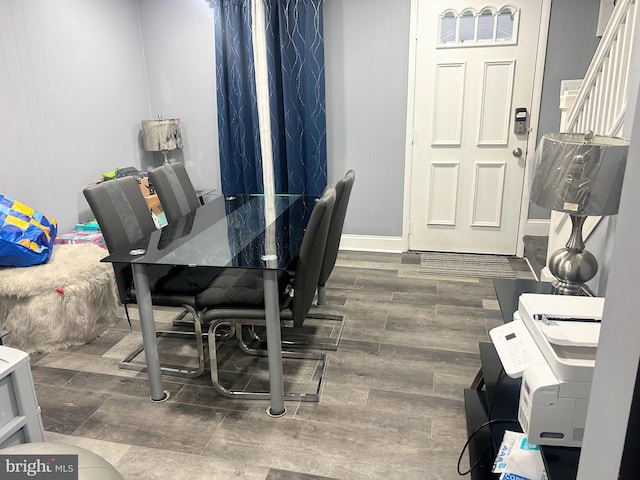 6540 Parnell Ave, Baltimore, MD 21222 - dining space with wood finished floors