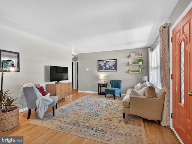 303 Stevens Ave, Reading, PA 19608 - living area with wood finished floors and baseboards