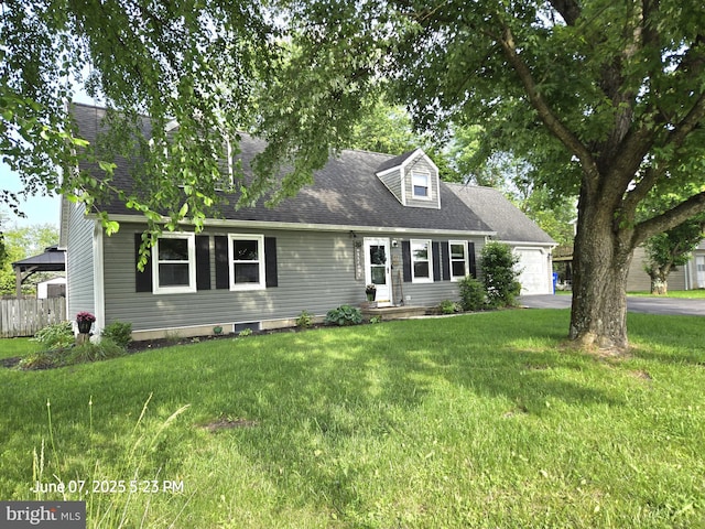 17 Goldenrod Dr, Carlisle, PA 17015 - cape cod home featuring a shingled roof, a gazebo, and an attached garage