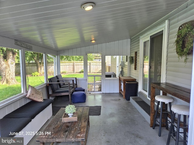 17 Goldenrod Dr, Carlisle, PA 17015 - sunroom with an outdoor hangout area and vaulted ceiling