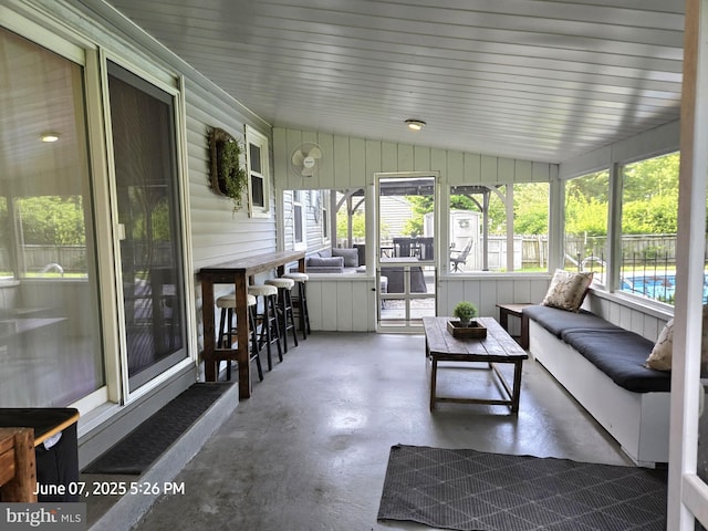 17 Goldenrod Dr, Carlisle, PA 17015 - sunroom with outdoor lounge area and lofted ceiling