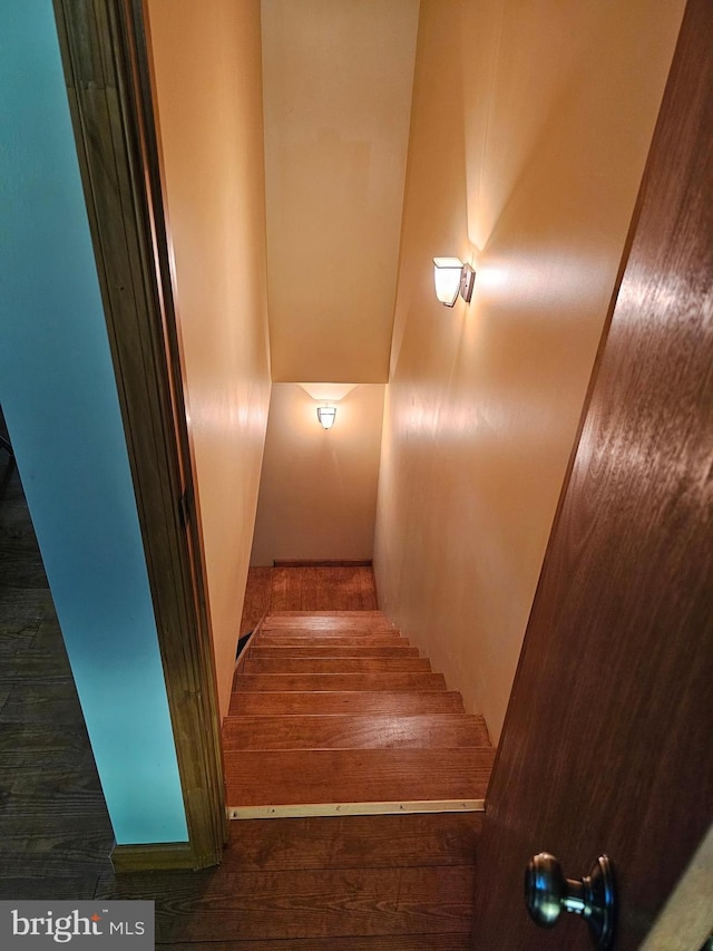 1725 Loop Rd, Franklin, WV 26807 - staircase with wood finished floors