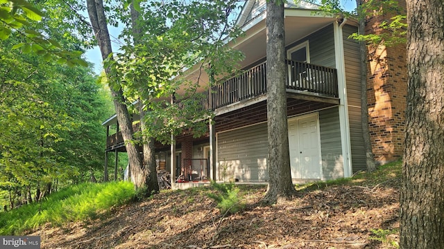 1725 Loop Rd, Franklin, WV 26807 - back of property with a deck
