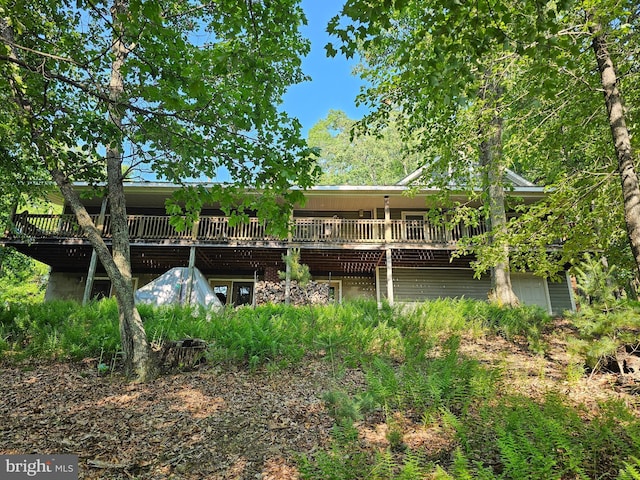 1725 Loop Rd, Franklin, WV 26807 - rear view of house with a deck