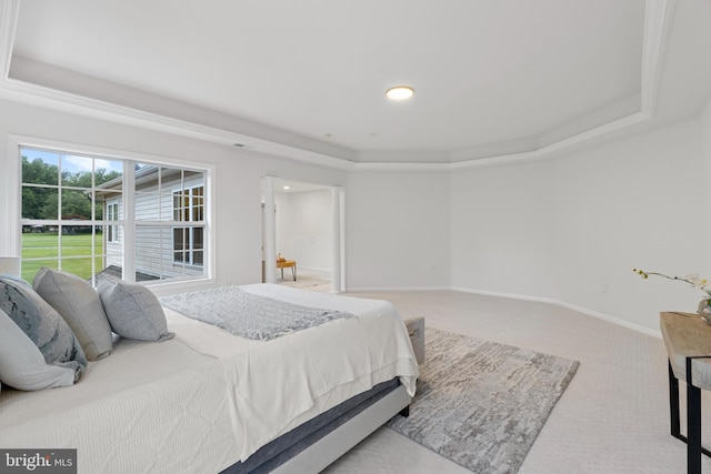 5204 Muirfield Dr, Ijamsville, MD 21754 - bedroom with a tray ceiling, carpet flooring, baseboards, and recessed lighting
