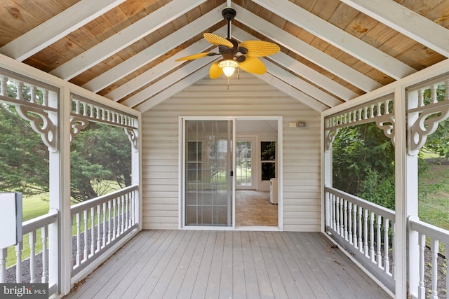 5204 Muirfield Dr, Ijamsville, MD 21754 - wooden terrace featuring a ceiling fan