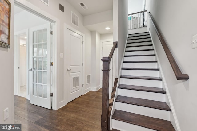 13126 Hawkeye Aly, Clarksburg, MD 20871 - stairs with wood finished floors and baseboards