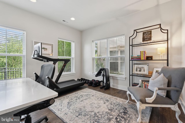 13126 Hawkeye Aly, Clarksburg, MD 20871 - office with plenty of natural light, recessed lighting, wood finished floors, and baseboards