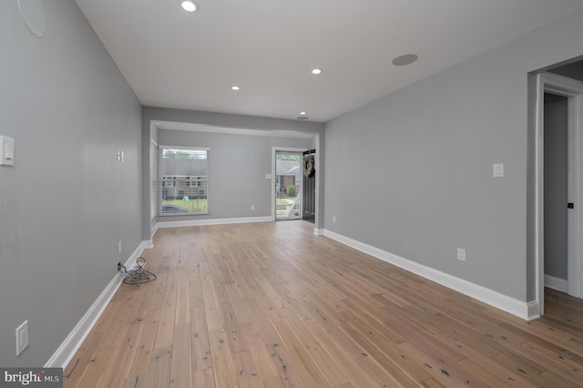 124 Washington Ave, Mount Ephraim, NJ 08059 - unfurnished room featuring recessed lighting and light wood-style floors