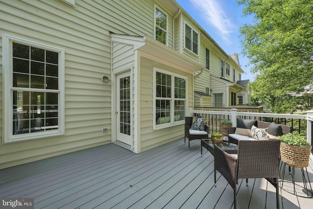 5605 Swift Creek Ct, Haymarket, VA 20169 - deck with outdoor lounge area