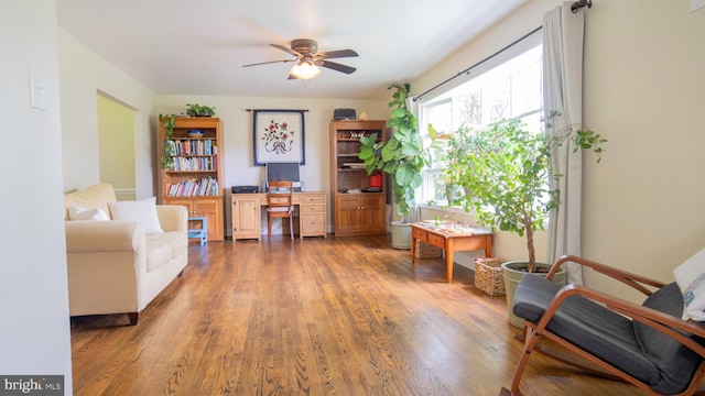 3809 Carriage House Dr, Camp Hill, PA 17011 - office space with ceiling fan and wood finished floors