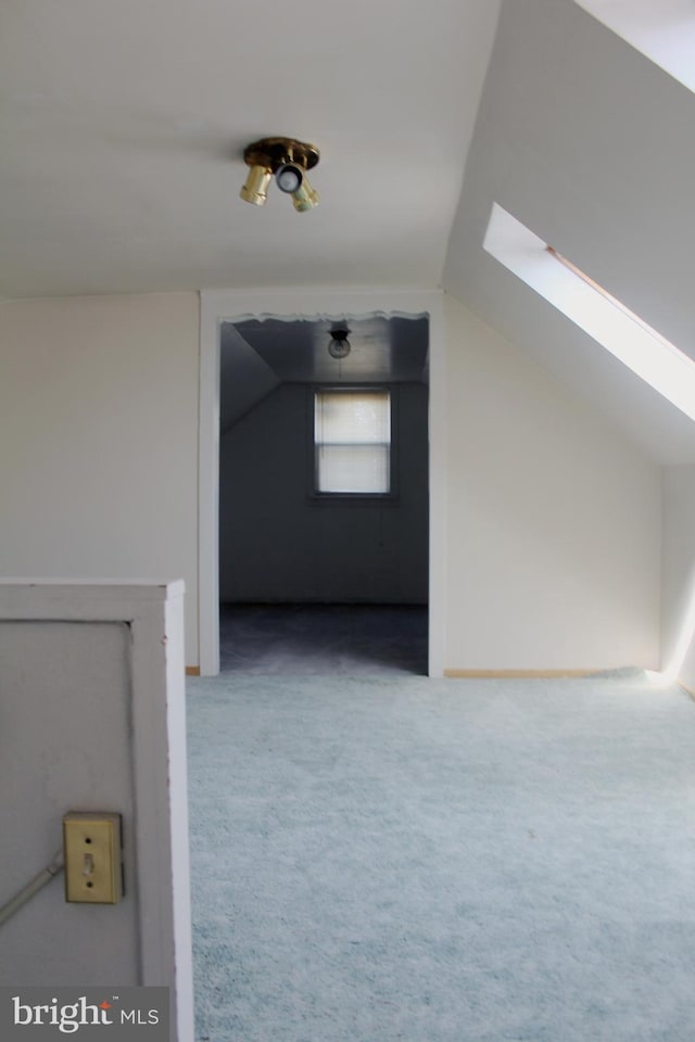 34 Andrew St, Hamilton, NJ 08610 - bonus room with lofted ceiling, carpet flooring, and a skylight