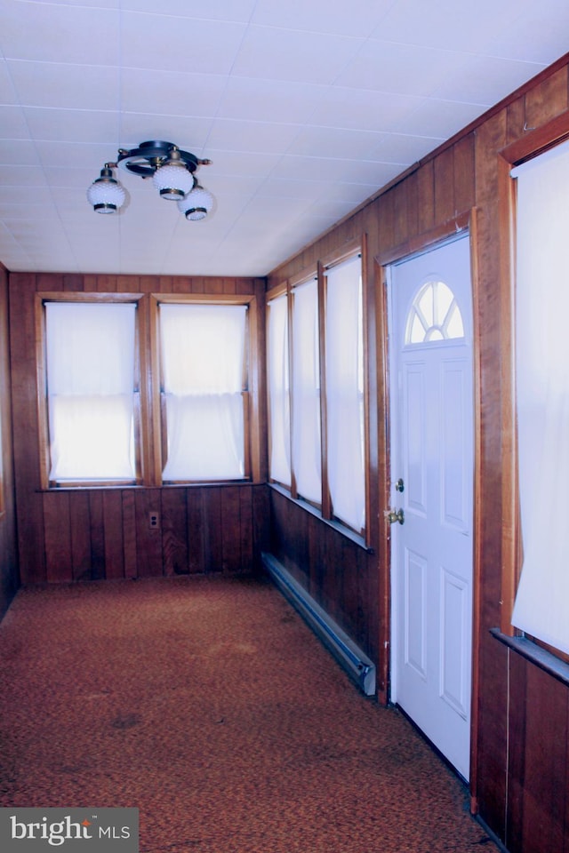 34 Andrew St, Hamilton, NJ 08610 - unfurnished sunroom with a baseboard radiator