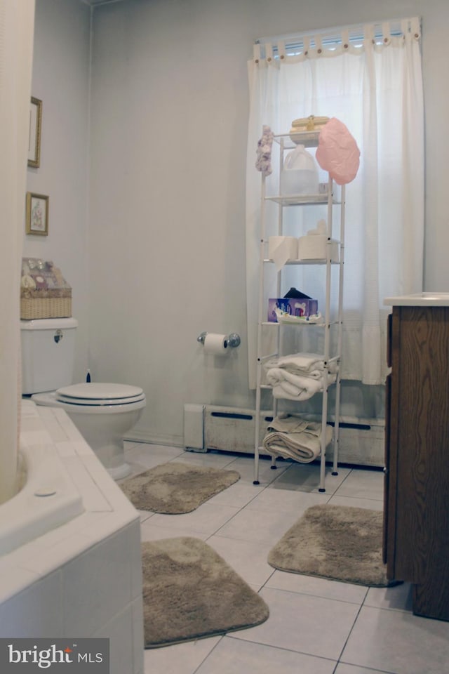 34 Andrew St, Hamilton, NJ 08610 - full bath featuring toilet and tile patterned flooring