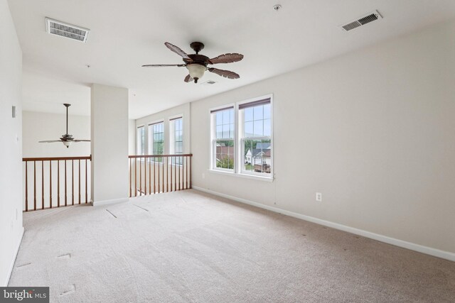 24 Tocati St, Thurmont, MD 21788 - spare room with ceiling fan, light colored carpet, and a pendent fire sprinkler