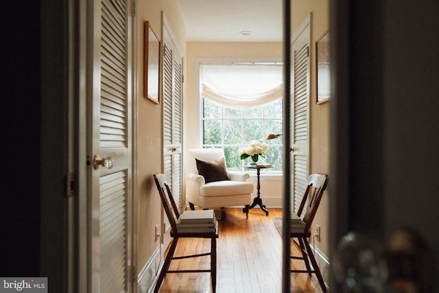 708 9th St SE, Washington, DC 20003 - living area with hardwood / wood-style floors and baseboards