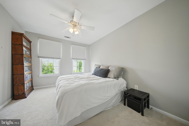 2465 Army Navy Dr Unit 1-303, Arlington, VA 22206 - carpeted bedroom with baseboards and a ceiling fan
