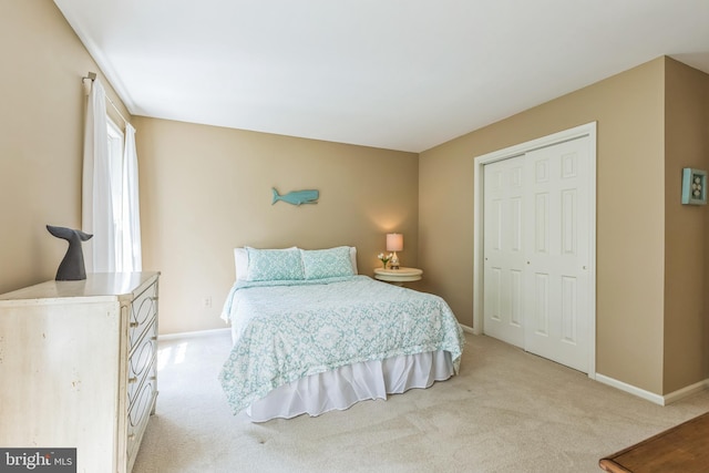 1337 Pennsridge Pl, Downingtown, PA 19335 - bedroom featuring light colored carpet, baseboards, and a closet