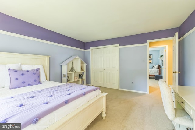 1337 Pennsridge Pl, Downingtown, PA 19335 - carpeted bedroom featuring a closet and baseboards