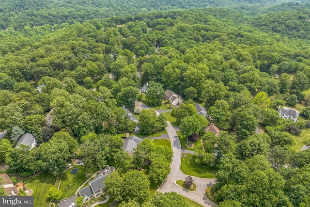 1337 Pennsridge Pl, Downingtown, PA 19335 - bird's eye view of a heavily wooded area