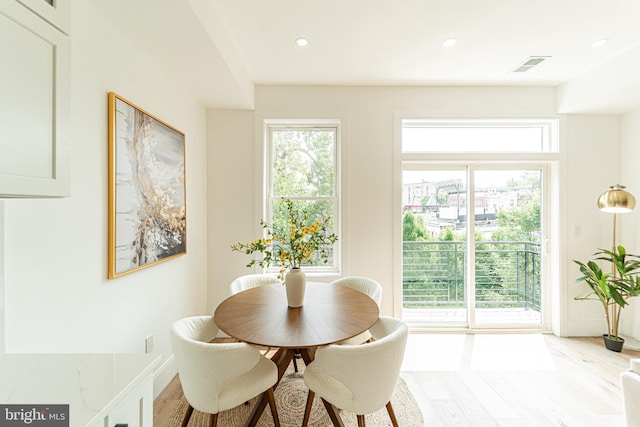 2517 Ontario Rd NW Unit Ph8, Washington, DC 20009 - dining room with wood finished floors and recessed lighting