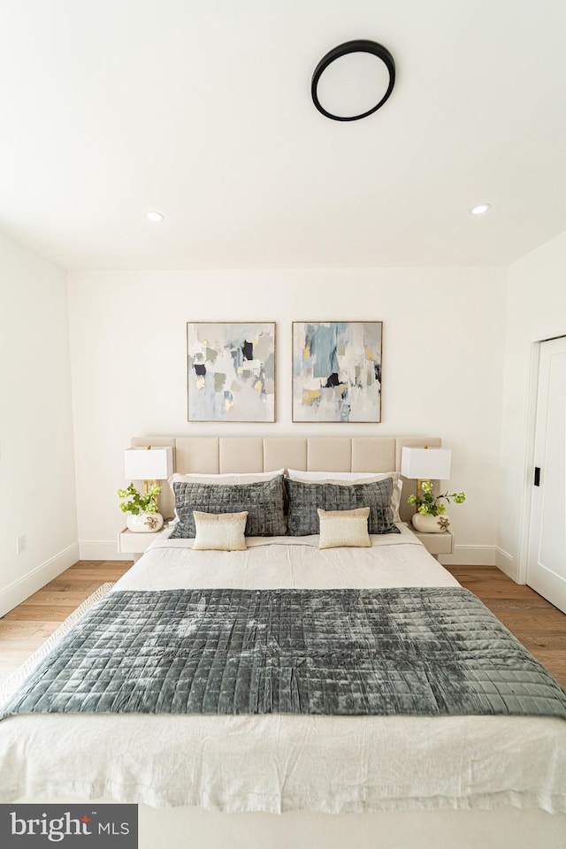 2517 Ontario Rd NW Unit Ph8, Washington, DC 20009 - bedroom with wood finished floors, baseboards, and recessed lighting