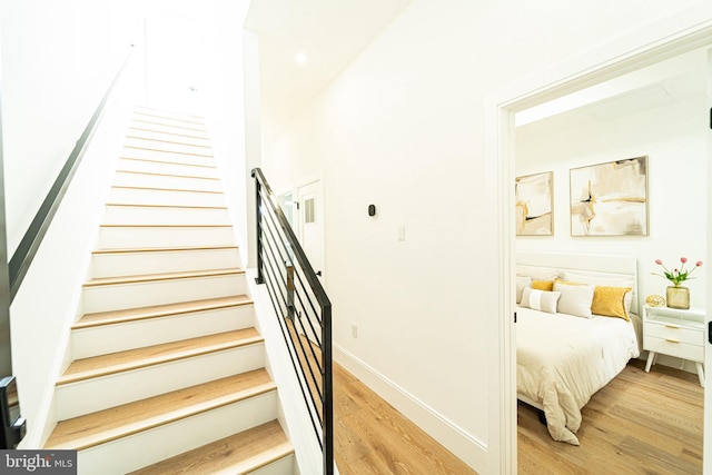 2517 Ontario Rd NW Unit Ph8, Washington, DC 20009 - stairway featuring wood finished floors and baseboards