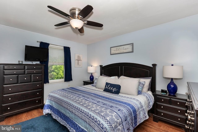 680 Geneva Dr, Westminster, MD 21157 - bedroom featuring wood finished floors and a ceiling fan