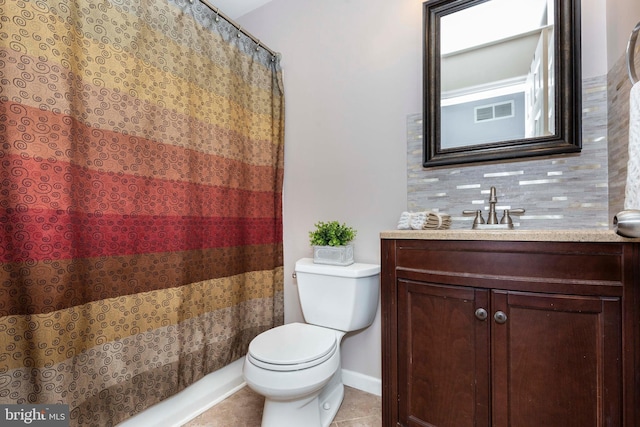 680 Geneva Dr, Westminster, MD 21157 - full bath with toilet, vanity, tile patterned floors, and a shower with curtain