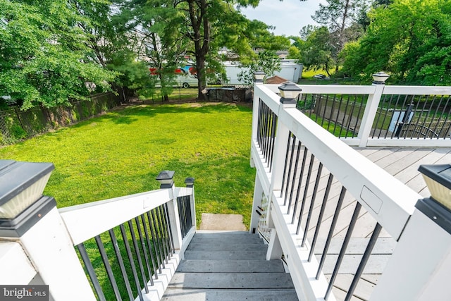 225 E State St, Coopersburg, PA 18036 - wooden deck with a lawn