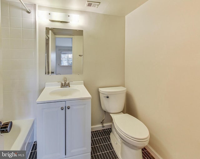 6 Monroe St Unit 6-101, Rockville, MD 20850 - bathroom featuring tile patterned floors, vanity, and bathtub / shower combination