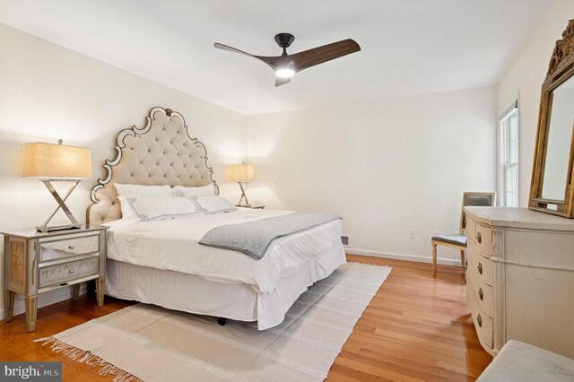 32 Gallup Rd, Princeton, NJ 08540 - bedroom with light wood-type flooring and a ceiling fan