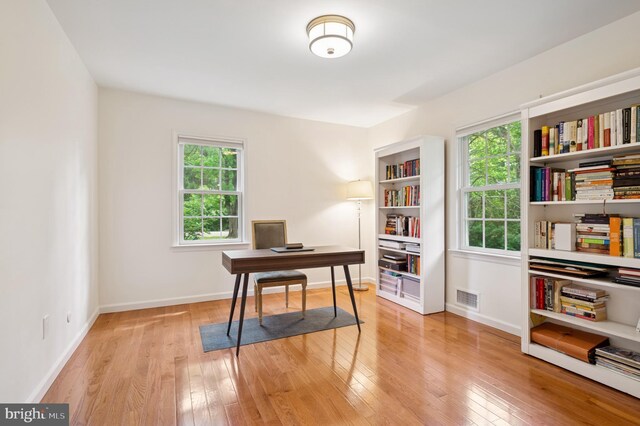 32 Gallup Rd, Princeton, NJ 08540 - home office with light wood-type flooring and plenty of natural light
