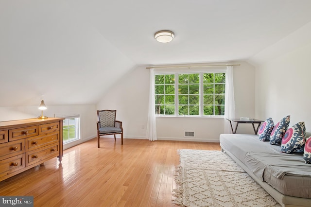 32 Gallup Rd, Princeton, NJ 08540 - living area with vaulted ceiling, light wood-style floors, and plenty of natural light