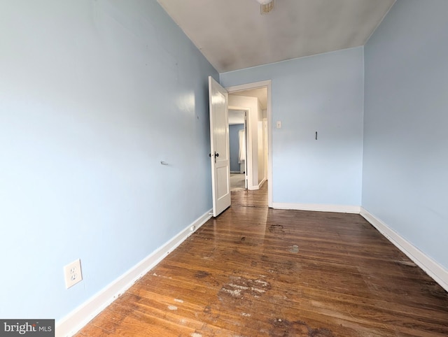 3407 Verner St, Drexel Hill, PA 19026 - empty room featuring baseboards and wood finished floors