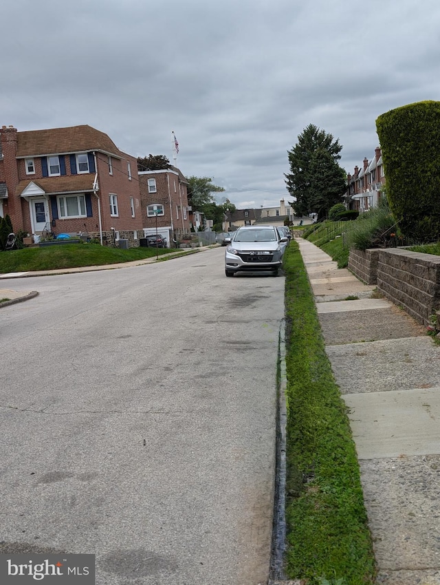 3407 Verner St, Drexel Hill, PA 19026 - view of asphalt road with curbs, a residential view, and sidewalks