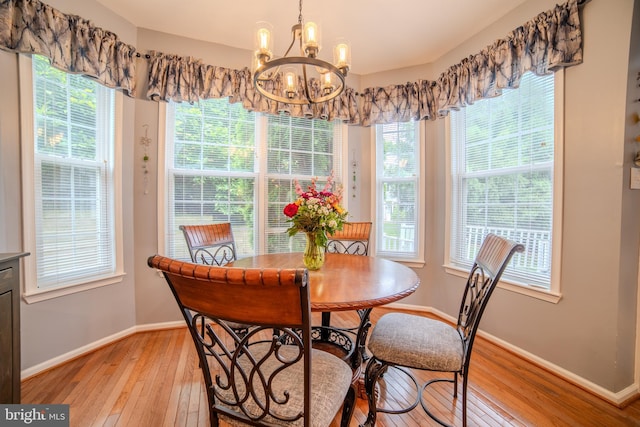 854 Hinchley Run, West Chester, PA 19382 - dining room featuring light wood-style floors, a chandelier, and healthy amount of natural light