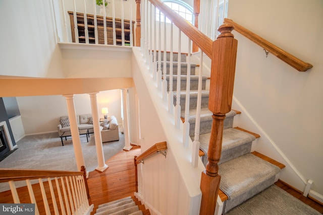 854 Hinchley Run, West Chester, PA 19382 - stairway with baseboards