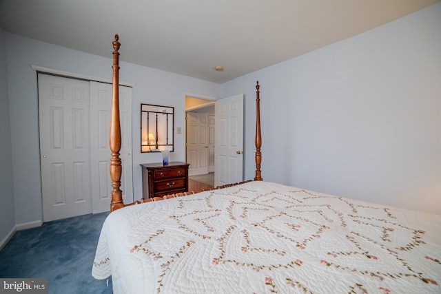 854 Hinchley Run, West Chester, PA 19382 - bedroom featuring a closet and dark colored carpet