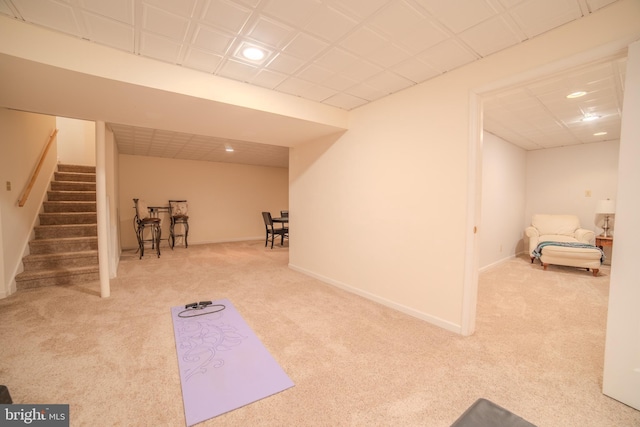854 Hinchley Run, West Chester, PA 19382 - exercise area featuring carpet and recessed lighting