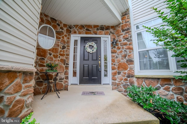 854 Hinchley Run, West Chester, PA 19382 - property entrance with stone siding