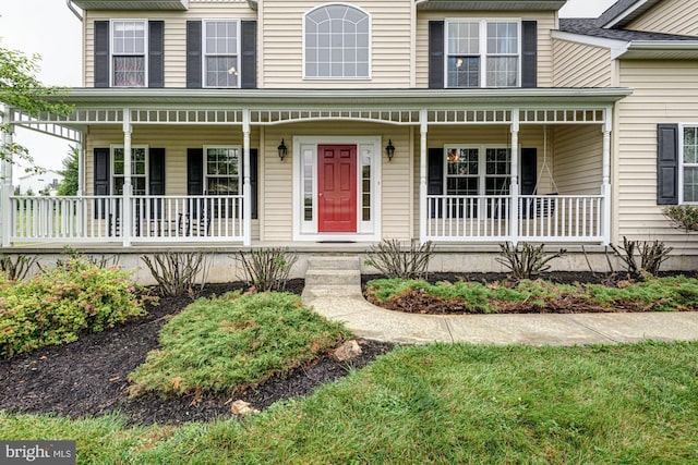 66 Light Farm Dr, Cochranville, PA 19330 - view of front of house featuring a porch