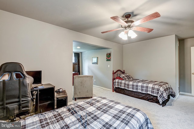 66 Light Farm Dr, Cochranville, PA 19330 - bedroom featuring carpet flooring and a ceiling fan